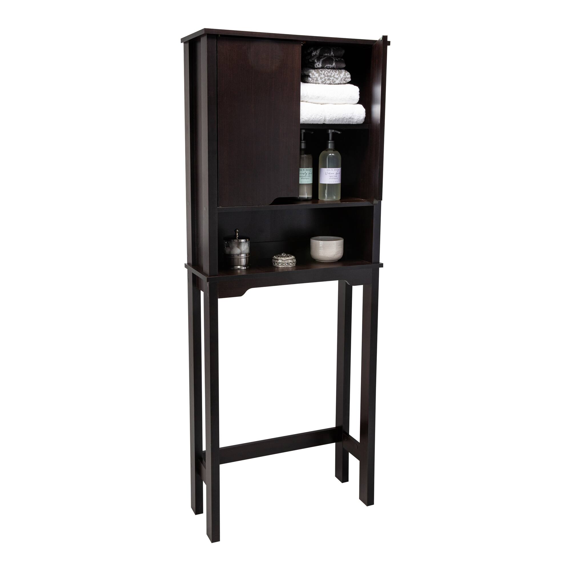 Organize It All Ambassador Espresso Over the Toilet Space Saver